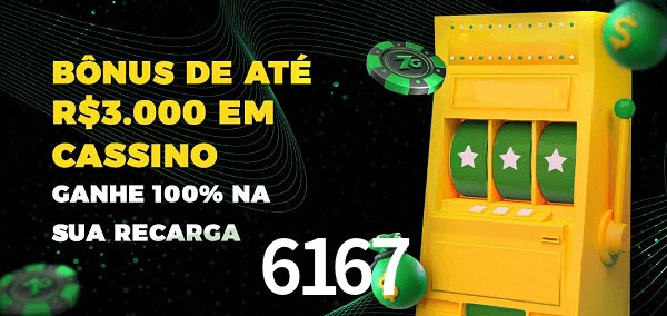 6167 melhor bônus de depósito